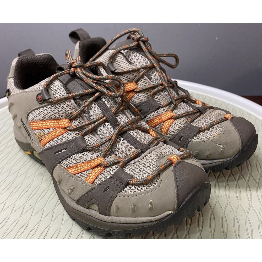 MERRELL Womens Siren Sport GoreTex Brown/Orange Hiking Shoe Boot Outdoor 8.5
